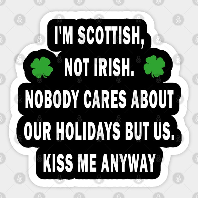 Scottish - St Patricks day Sticker by valentinahramov